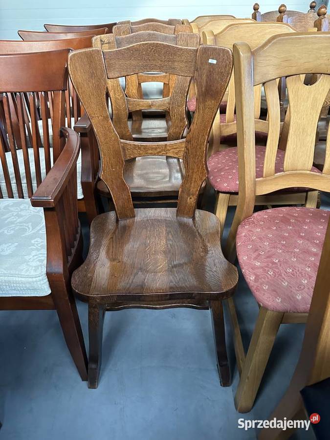 Masywne dębowe krzesła - meble holenderskie