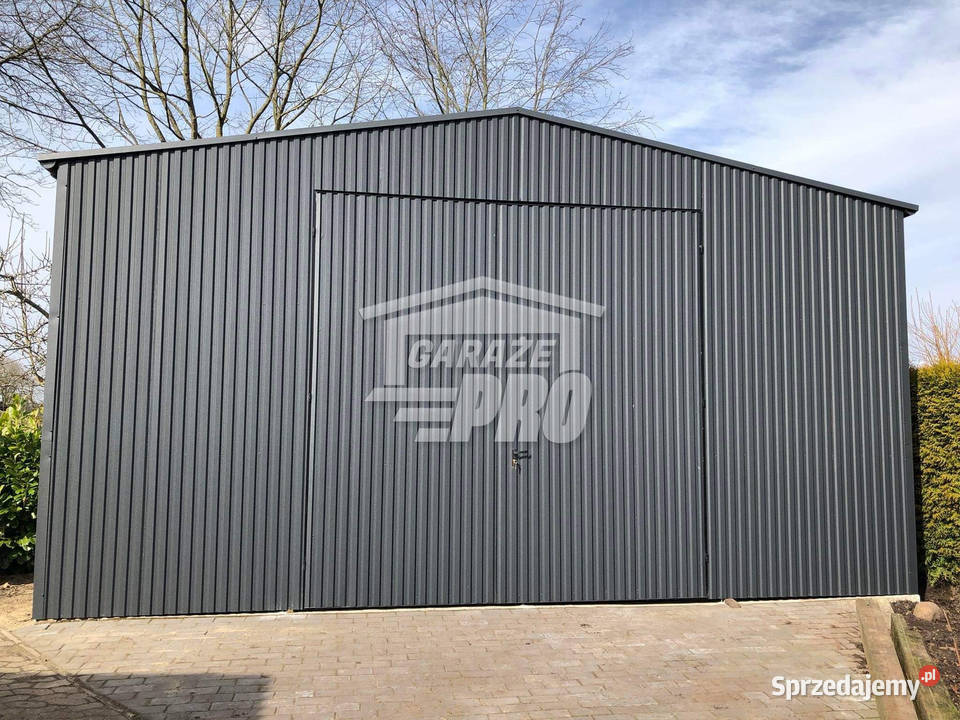 Hala Garaz blaszany 6x7 Brama dwuskrzydłowa 42m2 Zgorzelec sprzedam