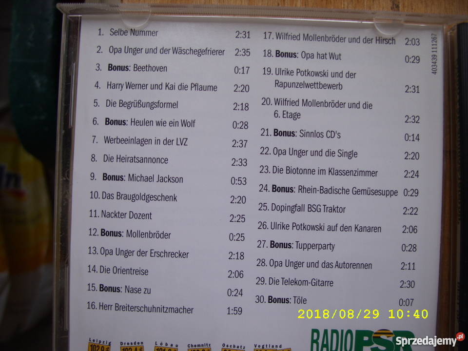 SKLADANKA RADIO PSRBEST OF VOL 6 Płyty i kasety dolnośląskie Wołów