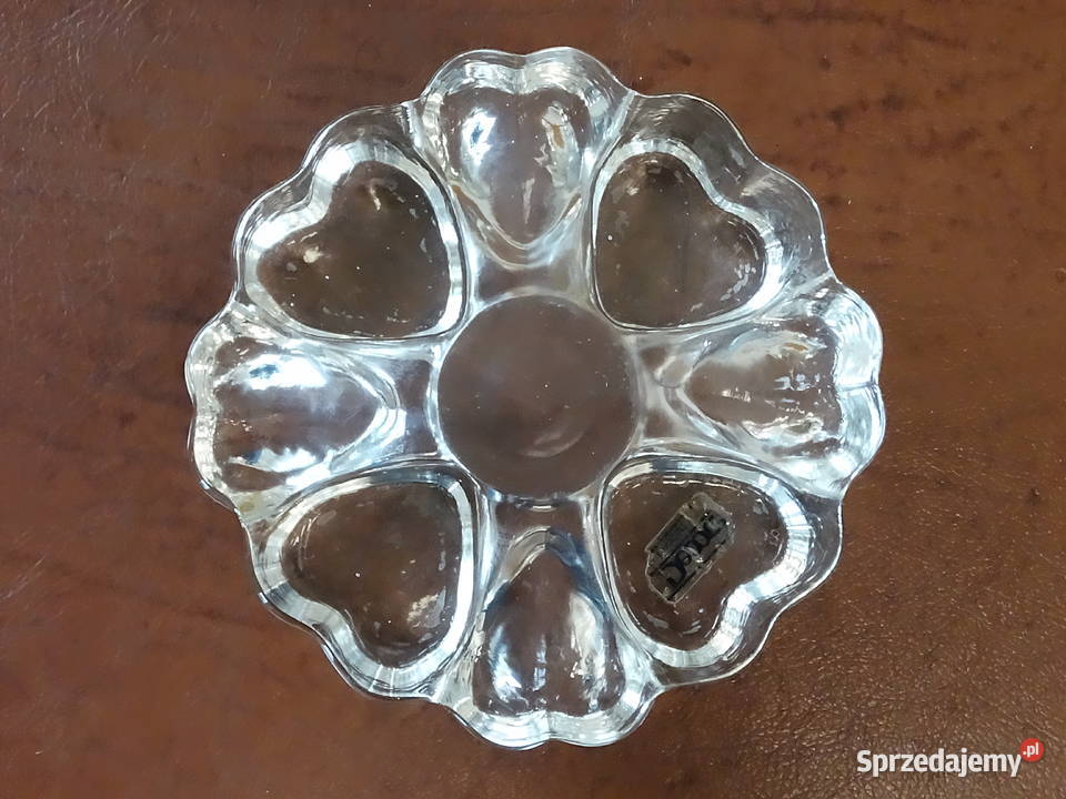 Ciężki szklany świecznik na tealight Decore Biłgoraj