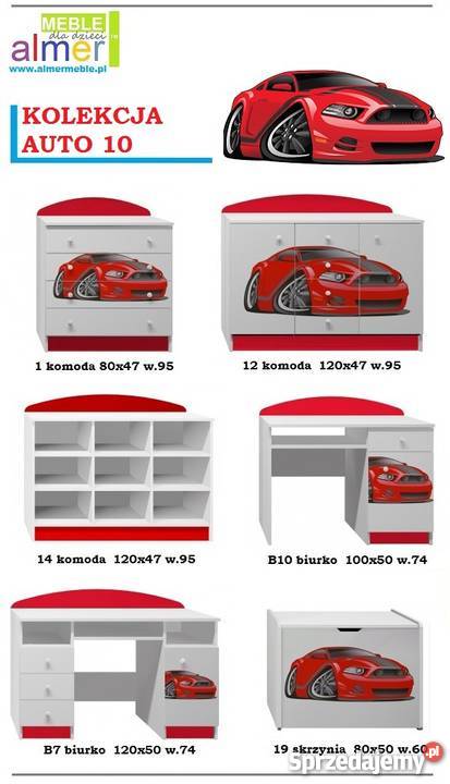 AUTO 10 B10 biurko dziecięce 100x50 w74 mazowieckie Warszawa sprzedam