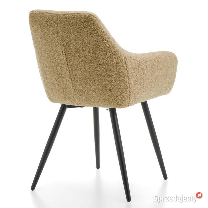Beżowe Krzesło Boucle Wysyłka 24H Dostawa 0 Krzesła