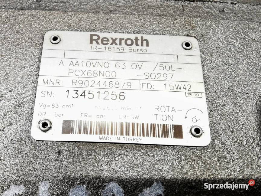Pompa robocza Claas Axion 830 Rexroth A10V Pozostałe
