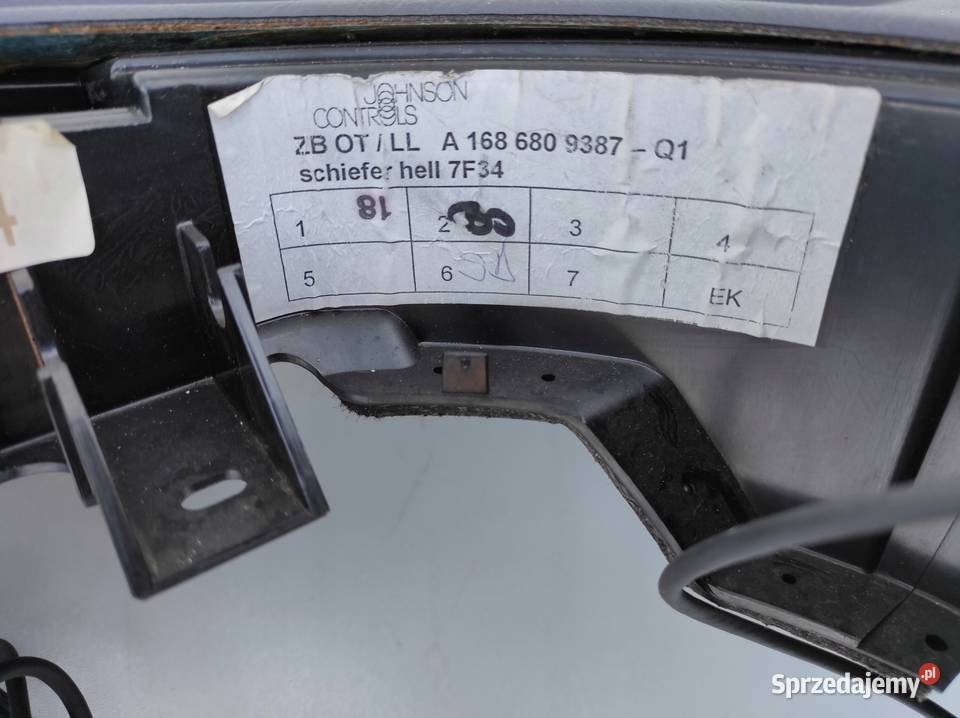 DESKA ROZDZIELCZA MERCEDES A KLASA W168 LIFT osobowe Nowy Tomyśl