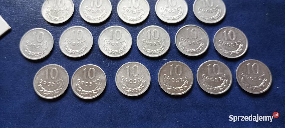 Stare monety 10 groszy Zestaw 22 monet PRL podkarpackie