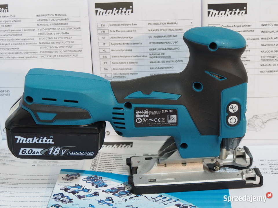 MAKITA DJV 181 wyrzynarka bezszczotkowa bateria Akumulatorowe Michałowice sprzedam