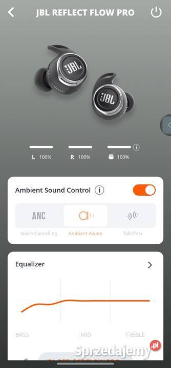 Słuchawki bezprzewodowe JBL Reflect Flow Pro ANC śląskie
