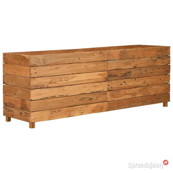 Podwyższona donica 150x40x55 drewno tekowe z Donice Warszawa