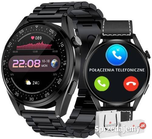 Smartwatch Giewont GW4504 Srebrny Pasek Czarny Wrocław