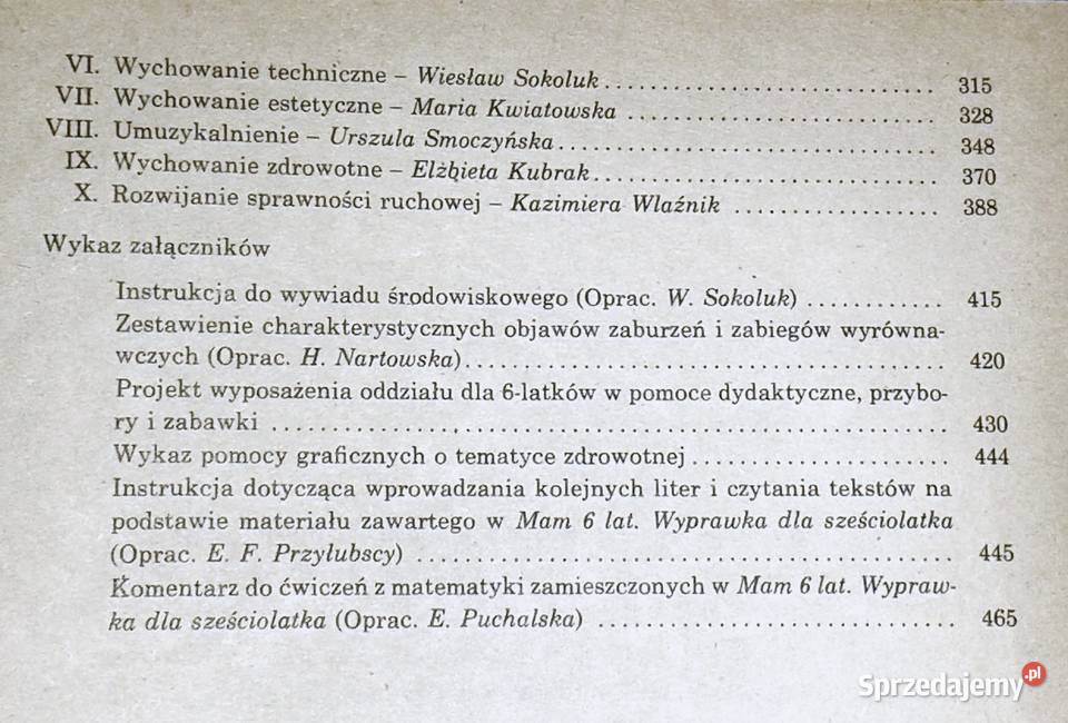 Vademecum nauczyciela sześciolatków M D Wąsowicz twarda