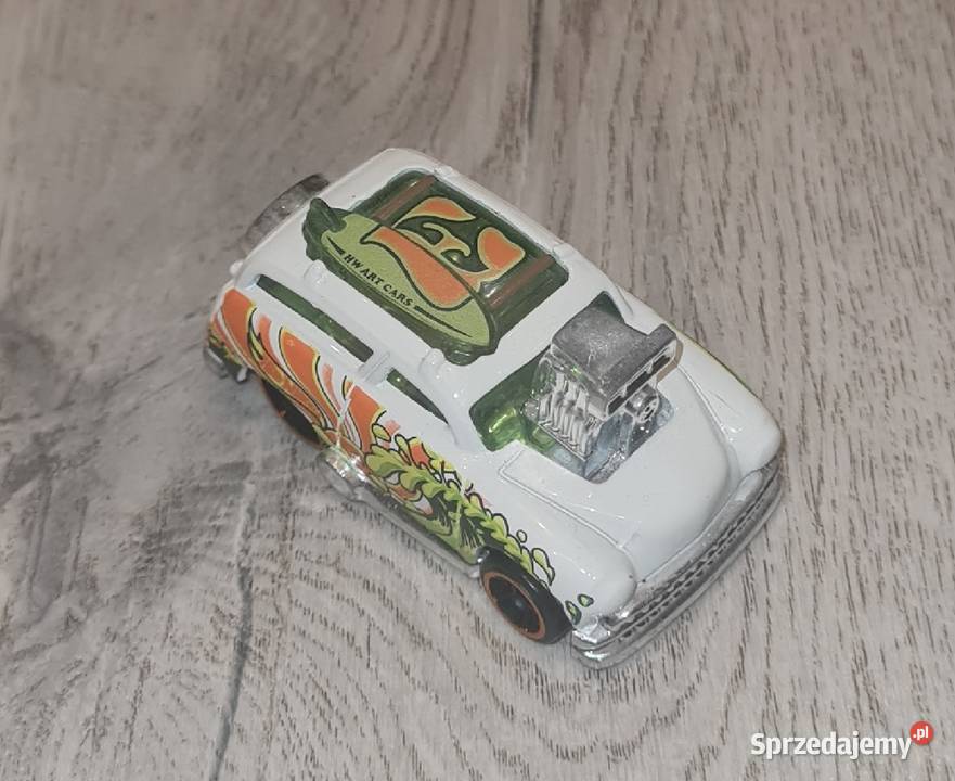 Autko samochód resorak Hot Wheels biało zielony Łódź