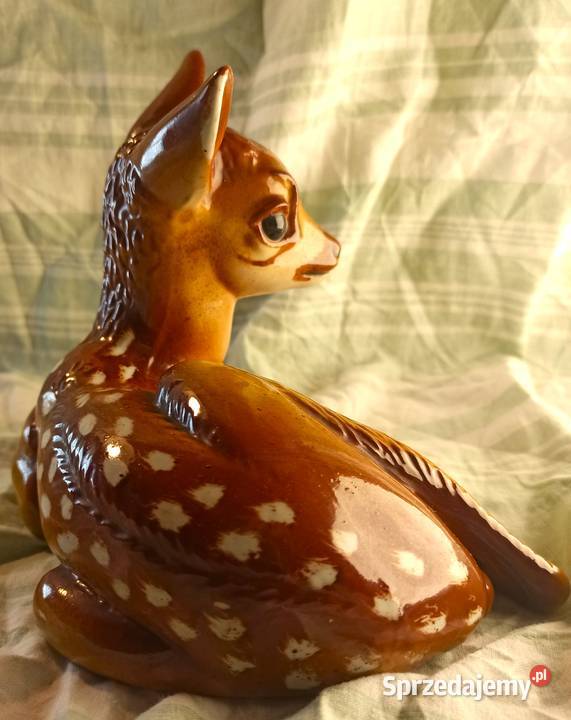 figurka porcelanowa STEATYT Katowice SARNA Bytom