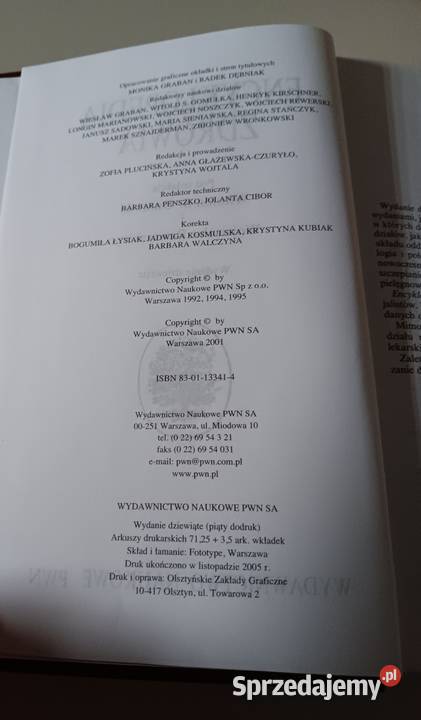 Encyklopedia Zdrowia PWN Witold Gumułka Wojciech Rok wydania 2001 Książki naukowe i popularnonaukowe Białystok