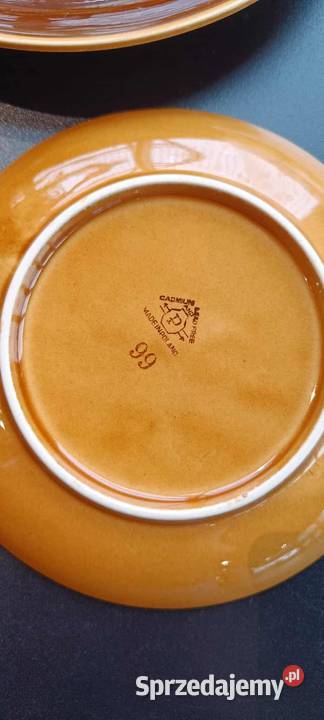 Dwa talerze prl porcelit Iwona Pruszków Warszawa sprzedam