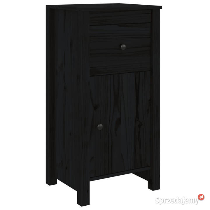 Szafka czarna 40x35x80 lite drewno sosnowe Warszawa