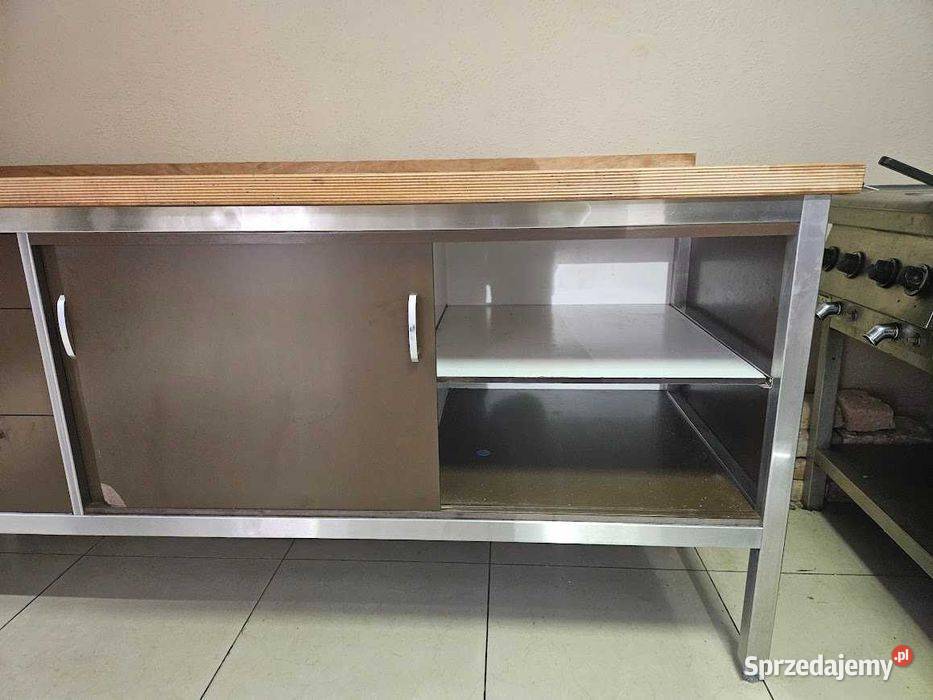 Masywna zabudowa warsztatowa z szafką wiszącą Gastronomia Góra