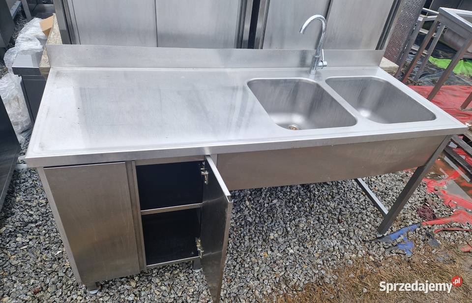 Zlew Gastronomiczny 2 Komorowy Z Drzwiami Gastronomia Ostrów Wielkopolski
