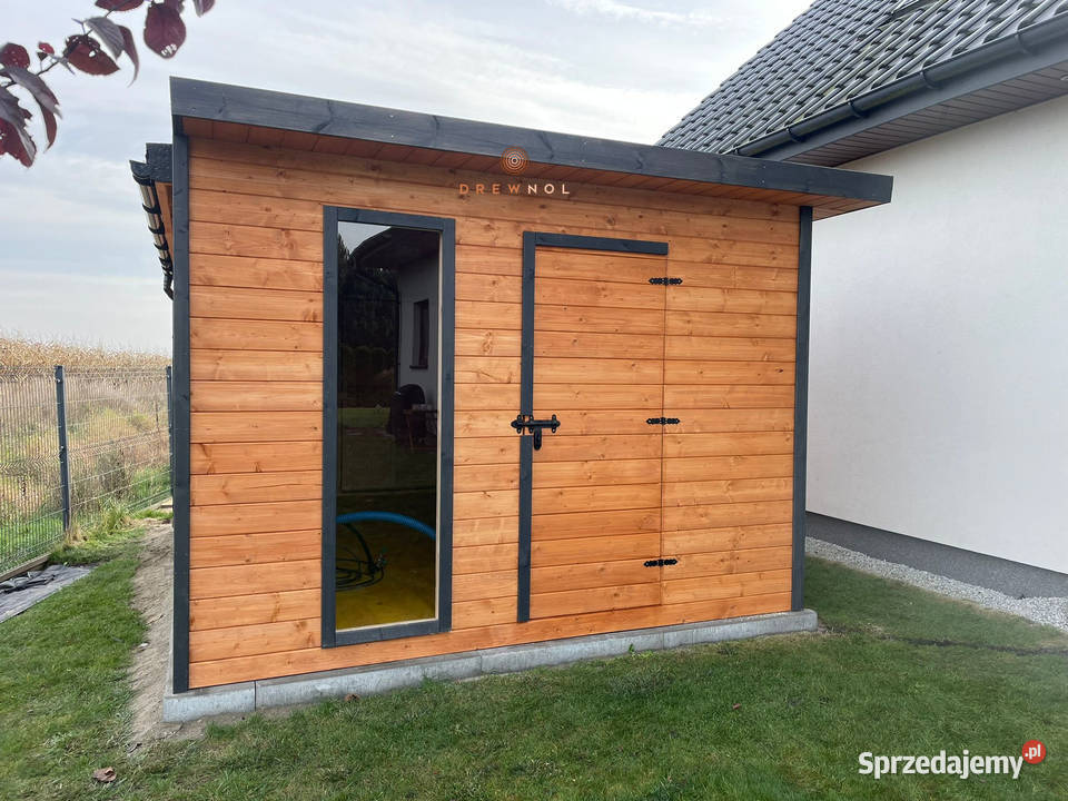 Domek narzędziowy nowoczesny domek plaski dach śląskie Częstochowa