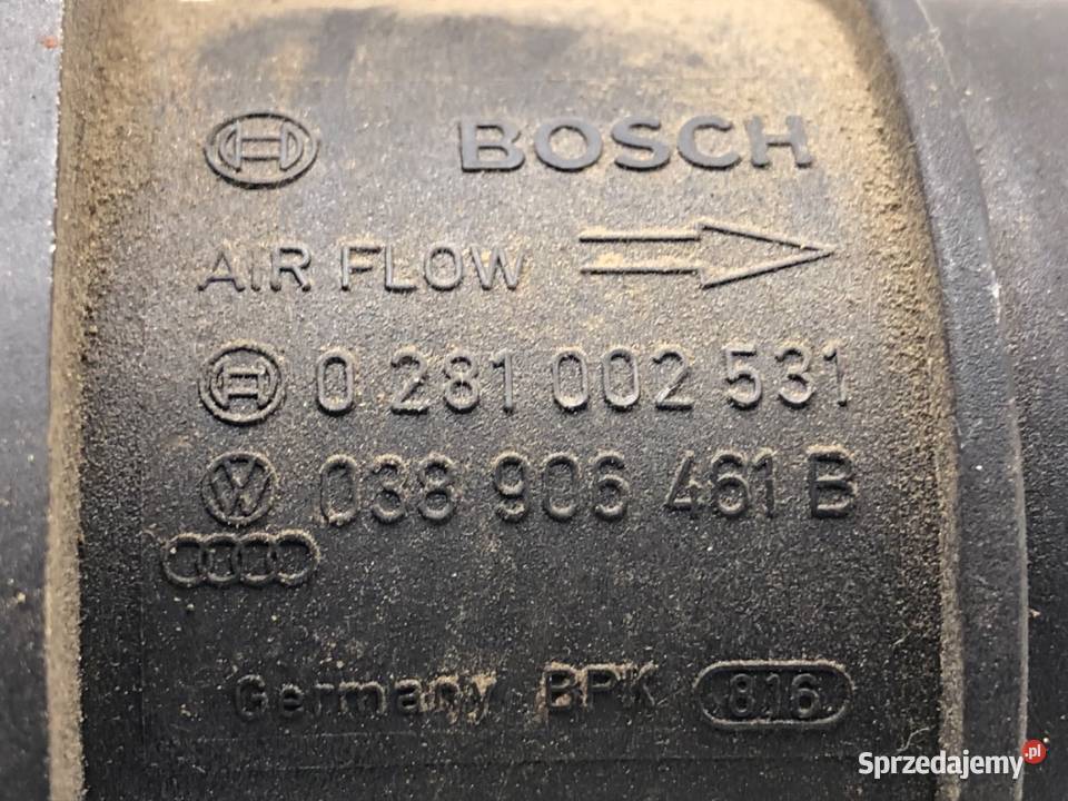 PRZEPŁYWOMIERZ AUDI A3 8P 038906461B 19 105 0313 osobowe