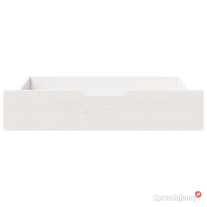 Szuflady pod łóżko 2 białe 80x55x16 drewno Warszawa