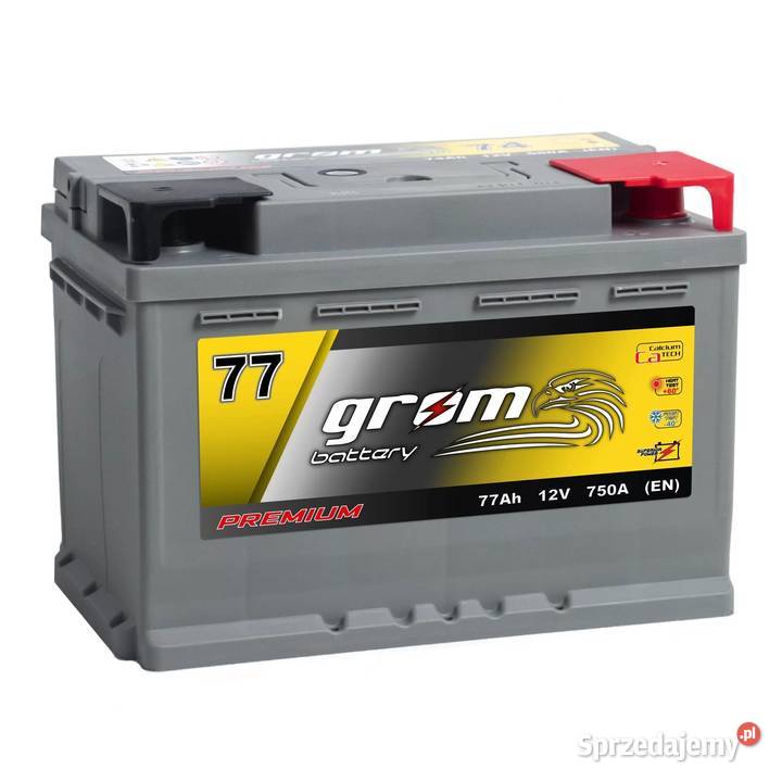 Akumulator GROM Premium 77Ah 750A EN DTR Prawy lubelskie sprzedam