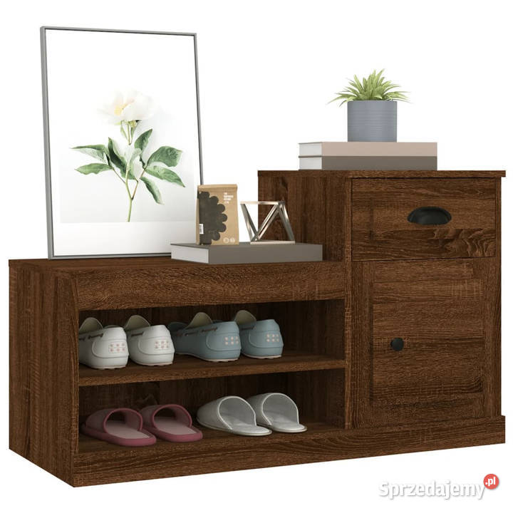 Szafka na buty brązowy dąb 100x42x60 WM816423 Warszawa