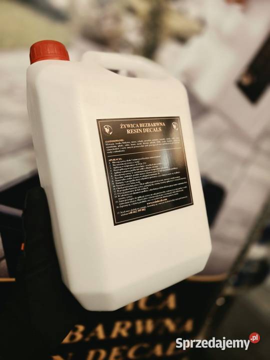 Żywica Bezbarwna Resin Decals 5L na nagrobki Bojano