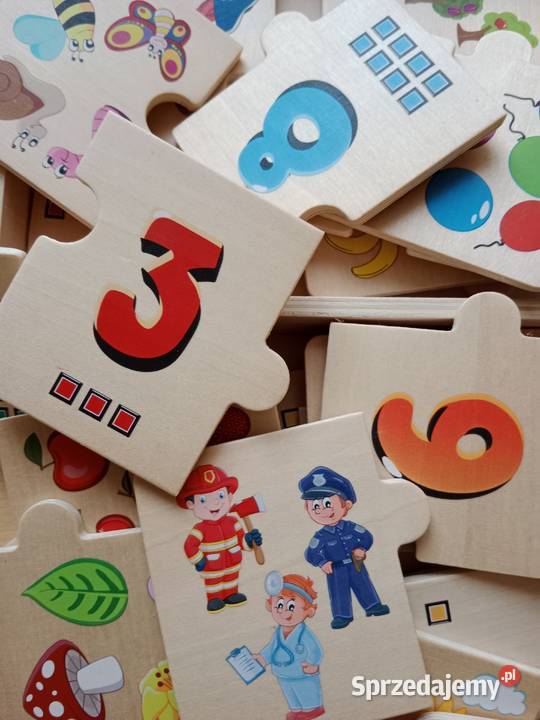 Playtive Junior Puzzle drewniane cyfry Poznań