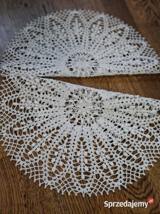 Serwetki rękodzieło biały Częstochowa sprzedam