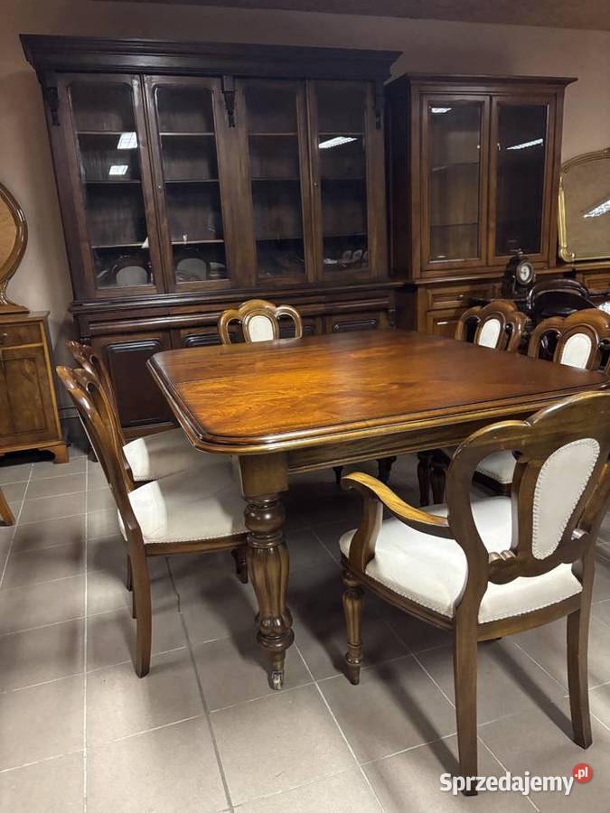 Stylowy Angielski Zestaw Rozkładany Stół 10 Gorzów Wielkopolski