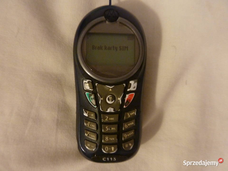 Zabytkowy telefon komórkowy Motorola C115 z Warszawa