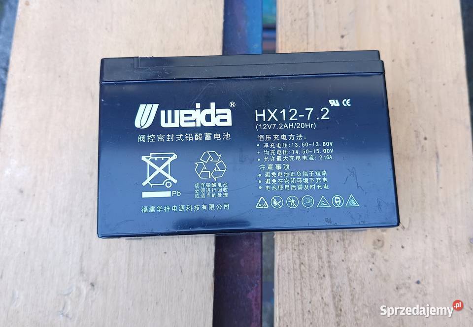 Akumulator WEIDA HX1272 12V 72Ah VRLA sprawny