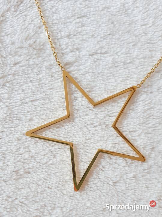 Nowy łańcuszek naszyjnik zawieszka gwiazda Szczecin