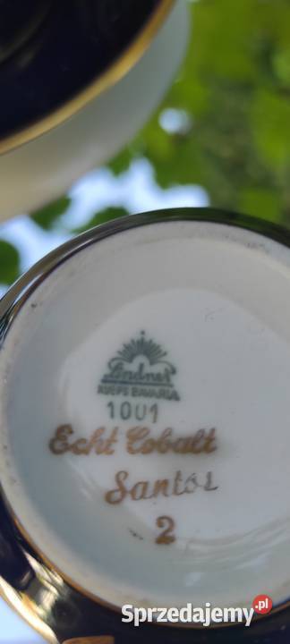Lindner PorzellanEcht Cobalt poł XX w Pabianice