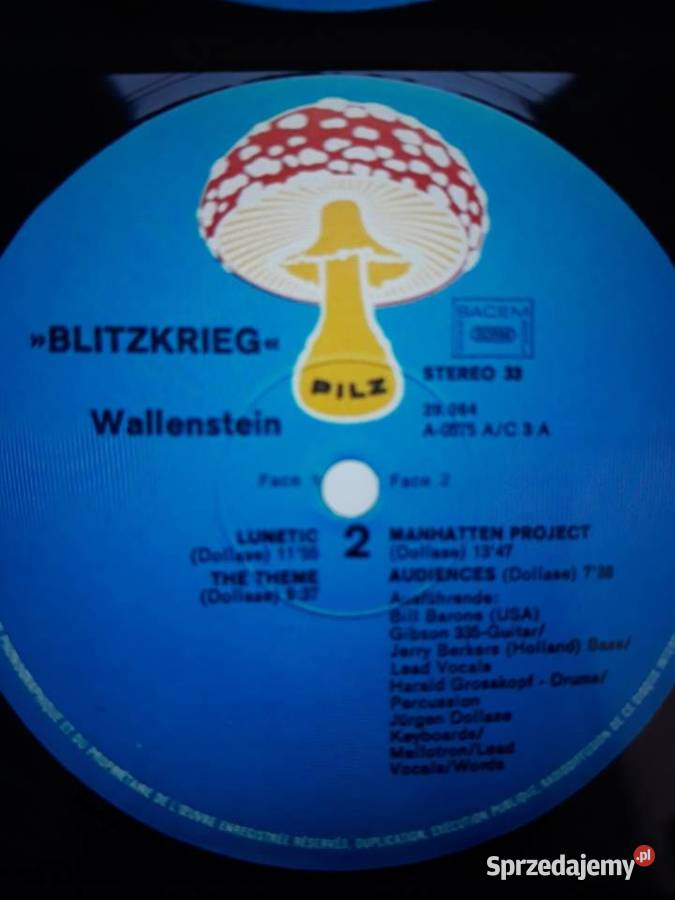 Archiwalne wykopalisk progrocka WALLENSTEIN Rzeszów