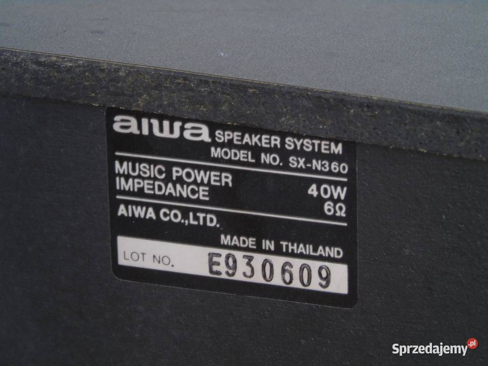 Kolumny Aiwa SXN360 ładne i sprawne WYSYŁKA Jasło