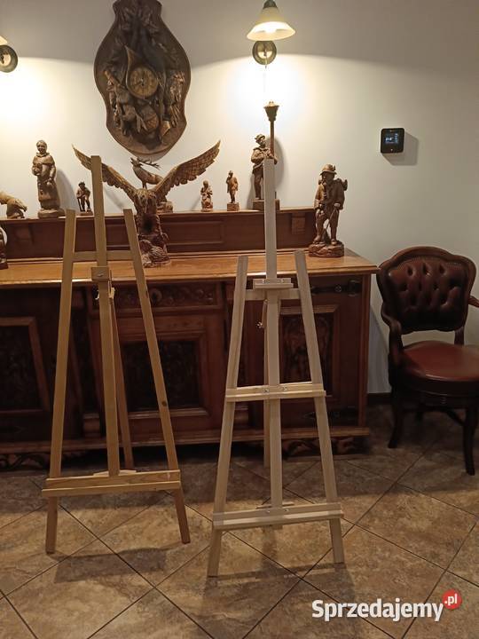 Sztalugi malarskie drewniane trójnożne Lipno