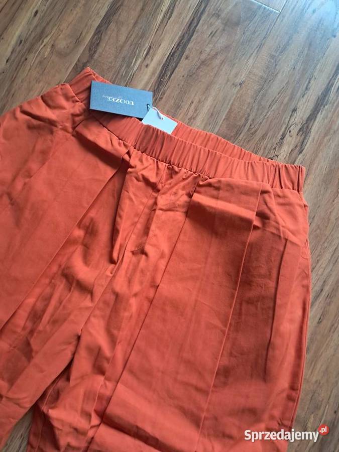 nowe bawełniane pomarańczowe spodnie uoozee Sandomierz sprzedam