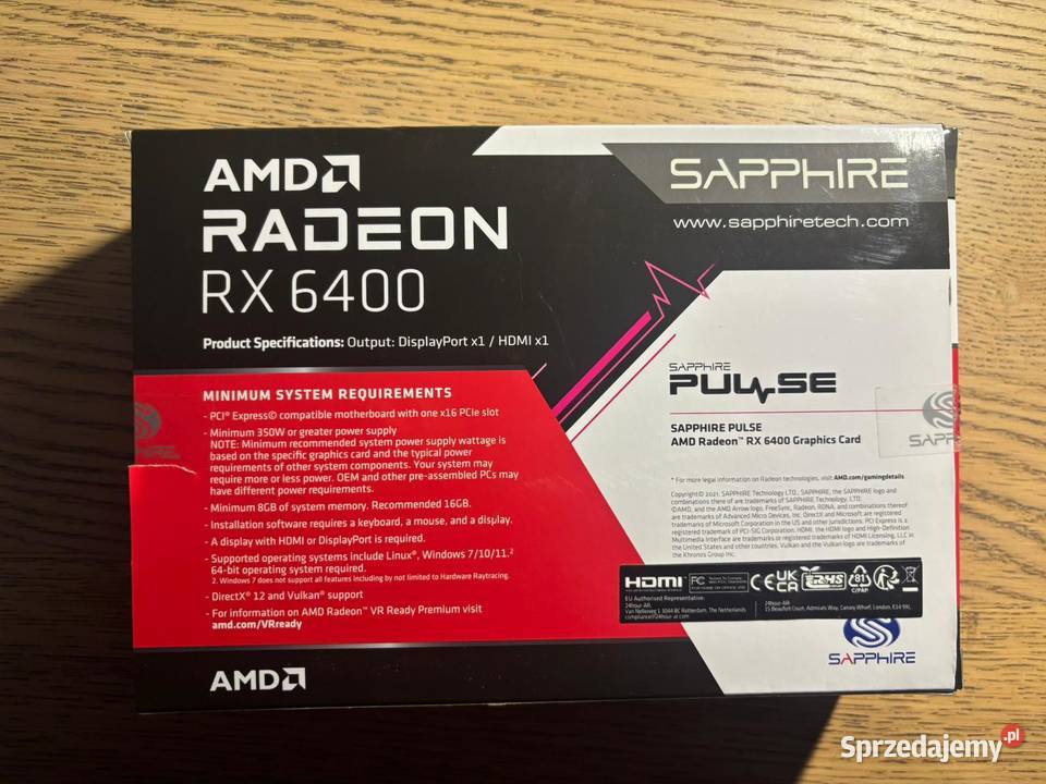 Karta graficzna niski profil śląskie Sosnowiec