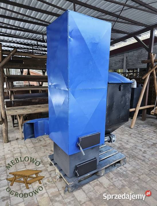 Piec nadmuchowy warsztatowy z podajnikiem 80 kW sprzedam