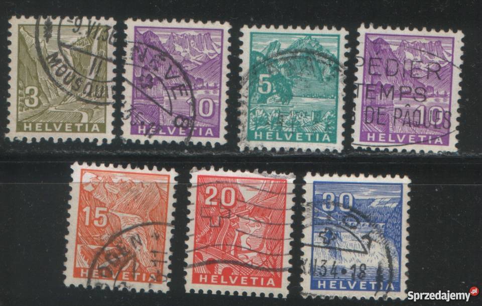 Zn Szwajcaria Mi 270 6 kas 1934 śląskie