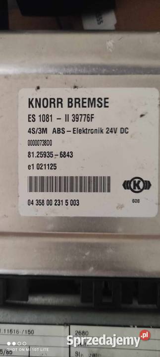 STEROWNIK KNORR BREMSE Nowy Sącz