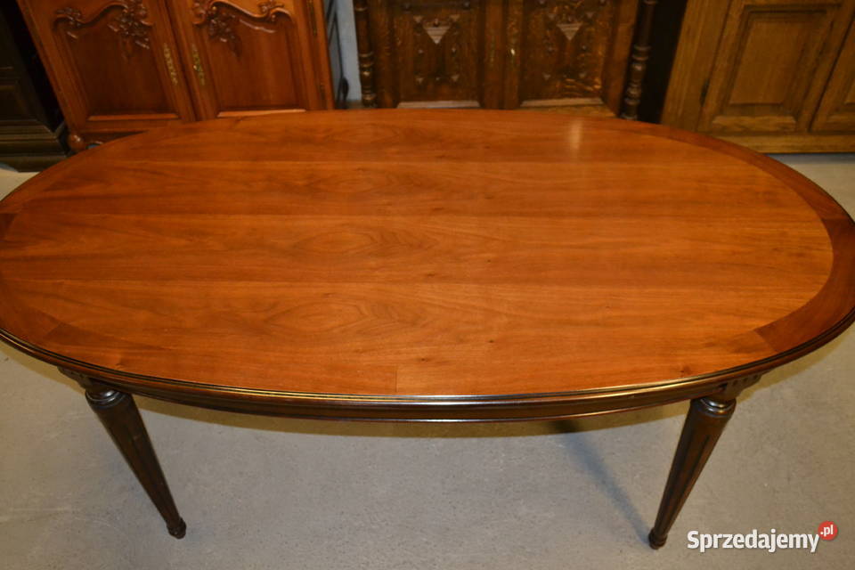 stół elipsa orzech Meble Będzin