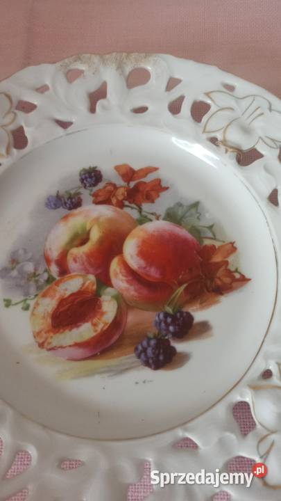Talerz z owocami Ażury reliefy można powiesić Gdańsk