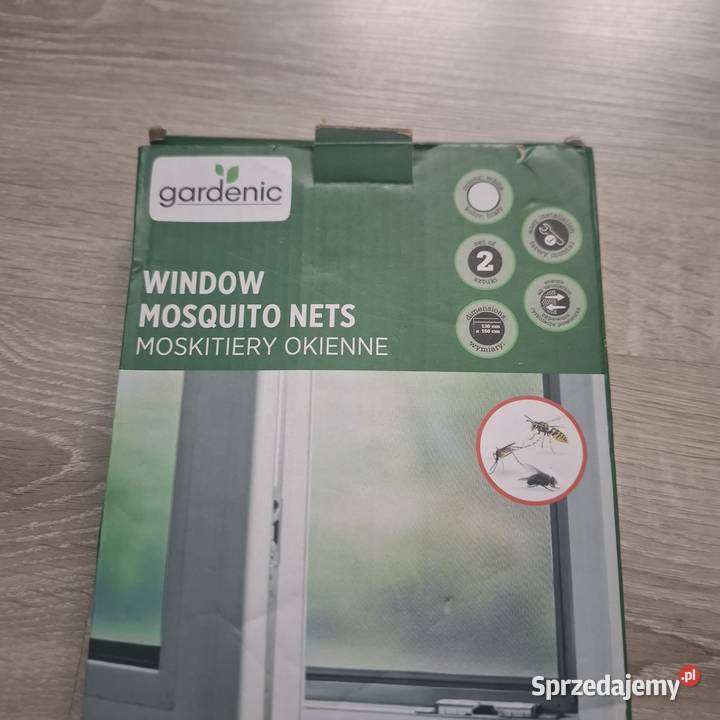 Moskitiera okienna Gardenic zestaw 2 130 150 biały Niwnice sprzedam