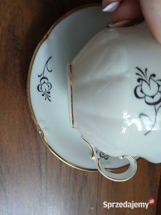 Staare duo porcelanowe Ohme Szcawienko secesja Kraków