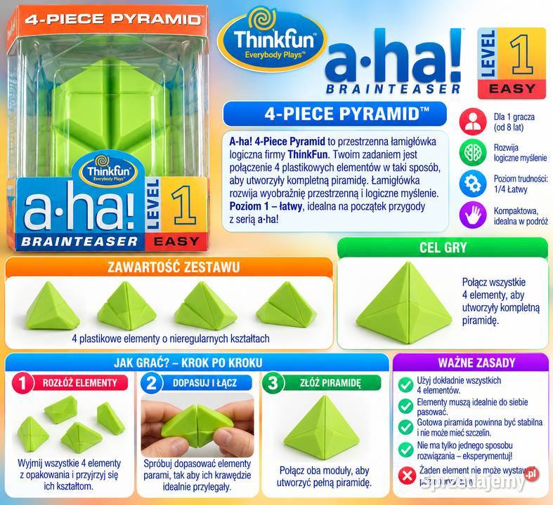 Gry THINKFUN AHA 1 2 3 4 Chróścina