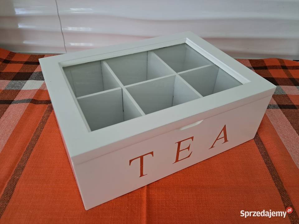 Szkatułka TEA na herbatę w torebkach do Pojemniki na żywność