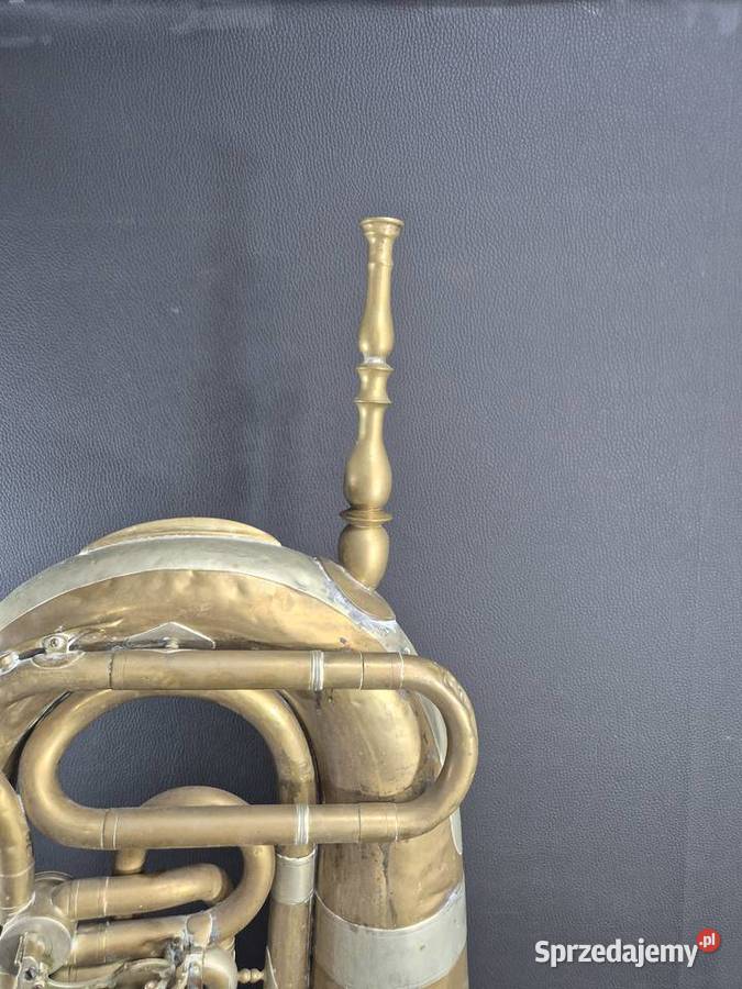 stary mosiężny instrument dęty blaszany Poddębice sprzedam