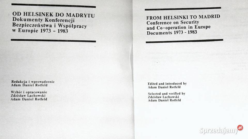Helsinek do Madrytu Dokumenty KBWE Zdzisław Chełm